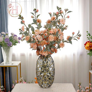 Hesper เทียม9หัว Camellia japonica Mori ดอกไม้อิตาเลียนห้องนั่งเล่นตกแต่งงานแต่งงานอุปกรณ์ประกอบฉากการถ่ายภาพ - Product Image 3