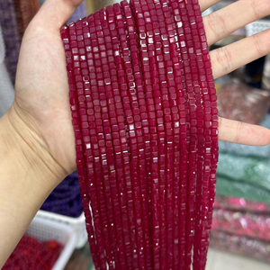 Piedras Preciosas de Rubí Cuadradas Sueltas de Alta Calidad al por Mayor, de 3 mm y 4 mm, Cuentas de Piedras Preciosas Naturales para la Fabricación de Joyas - Product Image 3