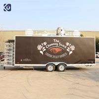 Remorques de cuisine commerciale CAMPTRL pour la vente de collations, de hamburgers et de pizzas, camion de nourriture mobile, chariot de nourriture de rue