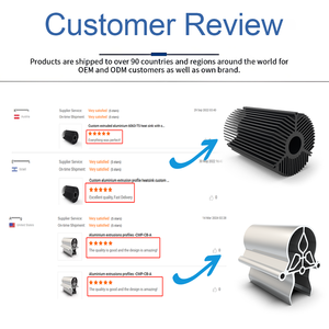 مصنع ألومنيوم مخصص عالي الكثافة مقذوف تشكيل أنودة الألومنيوم - Product Image 3