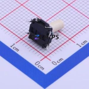 TL6120DF160QG Tactile Switch SMD,7.4x7.4mm Switch Single Pole Single Throw Round Button 1.6N Vertical Mount - Product Image 2
