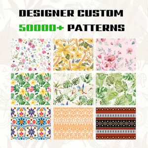 Cetak Digital Foil kustom mewah 100% kain katun anyaman kain cetak botani lembut untuk pakaian dan tekstil rumah - Product Image 5