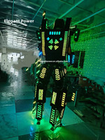 Costumes de danse robot led RGB Stilts Walker Costume de robot led Costume de robot lumineux adulte pour discothèque
