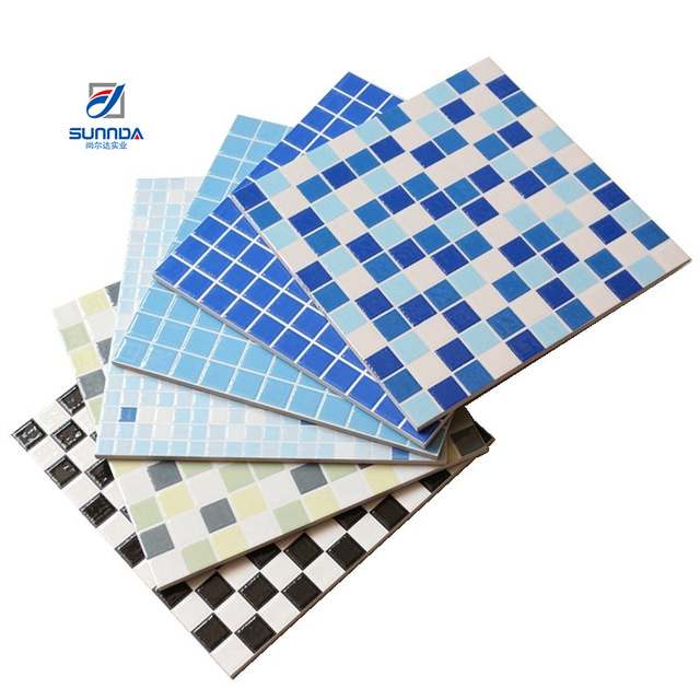 Ceramic Mosaic Tiles High Quality for Swimming Pool Glass Mosaics Bathroom and Kitchen Wall Decorative