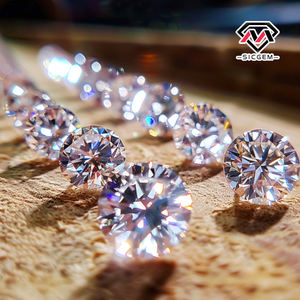 SICGEM meilleure fabrication ancienne coupe européenne VVS1/VVS2 blanc D couleur gros carat Moissanite en vrac avec certificat GRA en pierre <span class=keywords><strong>SID</strong></span> - Product Image 5