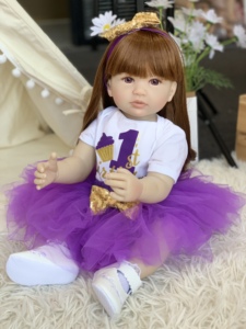 ตุ๊กตาเด็กผิวสีแทน ทำจากยางและผ้าฝ้าย ขนาดเล็ก น่ารัก เหมือนจริง สไตล์อนิเมะ ของเล่นอื่นๆ ตุ๊กตา Reborn - Product Image 4