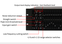 Sistema de Sonido para DJ GAX-2231, Equipo de DJ 2231, Ecualizador Gráfico de 31 Bandas de Doble Canal, Ecualizador de Audio 2231