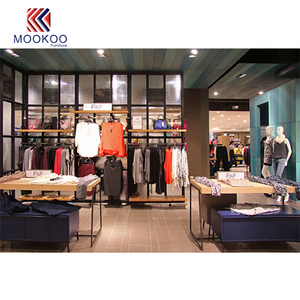 Decorazione del negozio alla moda con immagini di vestiti <span class=keywords><strong>eleganti</strong></span> espositori del centro commerciale delle donne - Product Image 1