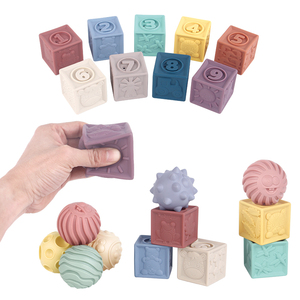 Thời Gian Tắm Cho Trẻ Sơ Sinh Bộ Xếp Đồ Mọc Răng Hình Động Vật Nhiều Màu Sắc Chơi Tự Làm Khối Xây Dựng Cao Su Silicon Mềm Cảm Giác Cho Đồ Chơi Trẻ Em - Product Image 2
