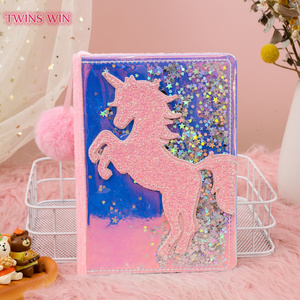 Trường văn phòng nhà cung cấp notepad QuickSand long lanh Bìa đáng yêu <span class=keywords><strong>Unicorn</strong></span> Fluffy Tạp Chí máy tính xách tay 3210 - Product Image 4