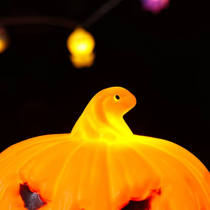 Nouvelles guirlandes lumineuses LED décoratives pour Halloween, motif citrouille, très populaires, pour une sécurité optimale. - Product Image 3