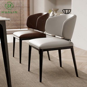 Ghế nhà hàng phong cách hiện đại HUALIN, ghế quán cà phê khách sạn đơn giản, thoải mái, chất lượng cao, làm bằng da và kim loại - Product Image 2