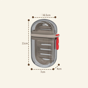 Wholesale Portable Plastic <b>Soap</b> Container with Cover Travel-friendly Bathroom <b>Set</b> Drainable Dish Tray and Holder - Product Image 4