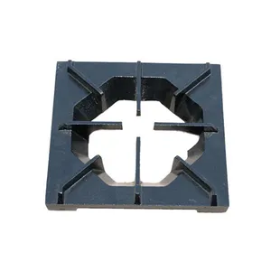 Widely Used Using high quality paint 2 Burners Gas Hob With Grate Cast Iron Pan Support Gas Cooktop