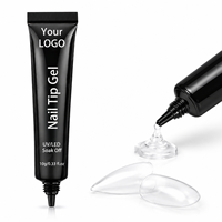 Colle à ongles en gel UV en tube pour la personnalisation en gros – Adhésif non-endommageant pour salon de manucure
