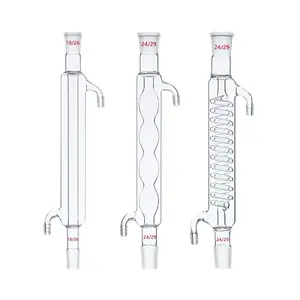 Lab Jas Graham 200Mm Borosilicaatglas Condensor Met 24/40 Joint Voor Laboratorium