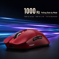 K Snake X11Pro Mouse Gaming Nirkabel Ringan Tri Mode Bluetooth 2.4G Kabel RGB Dock Pengisian Daya Magnetik 12000DPI untuk PC Tablet