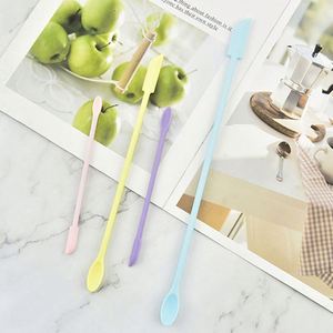 Mini <b>Silicone</b> Spatula Set Small Rubber Spatula for Makeup Thin Jar Scraper for Kitchen and Beauty - Product Image 4