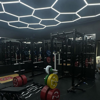 Éclairage de Garage Hexagonal LED 6500K pour Plafond de Showroom Automobile, Travail de Beauté et Éclairage Alvéolaire