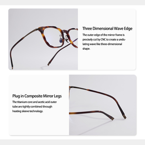 Customizable Minimalist Acetate Eyewear Acetate Eyeglass Frames Custom Logo Ready to Ship - Product Image 6