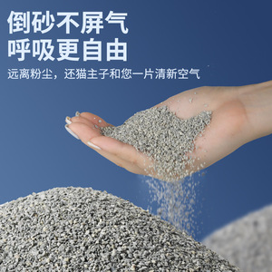 Litière pour chats désodorisante à base de sodium pour chats à queue bouclée, presque sans poussière, à base de bentonite, à absorption rapide, agglomérante - Product Image 5