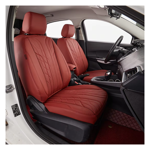ที่หุ้มเบาะรถยนต์แบบกำหนดเองได้ที่นั่งในรถแบบมีแอร์แบ็กทรงเข้ารูปสีแดงสุดหรูของ ekr - Product Image 2