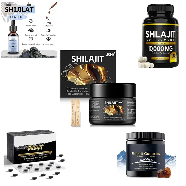 Shilajit Resin 1KG Pure Himalayan Capsules And Tablets