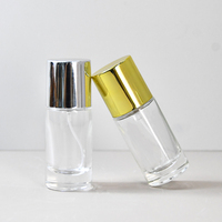 Bouteilles de parfum en verre à sertir sous pression rondes épaisses de 20ml 30ml 50ml vaporisateur atomiseur bouteille de parfum en verre avec couvercle en or