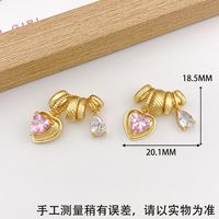 Pendentif Breloque Plaqué Or en Laiton et Micro-Sertissage de Zircons pour Fabrication de Colliers et Bracelets DIY - Grande Vente