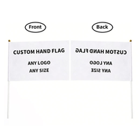 Drapeau à main du Kurdistan en polyester, taille et couleur personnalisées, avec impression numérique, pour usage promotionnel, vente en gros