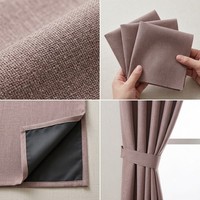 Tissu d'ameublement en lin naturel 100% lin, matériau textile écologique, taille personnalisée pour hôtels et résidences, motifs floraux, poids moyen