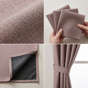 Tela de Lino Natural para Cortinas, 100% Lino, Material Textil Ecológico, Tamaño Personalizado para Uso en Hoteles y Residencias # 031 - Product Image 3