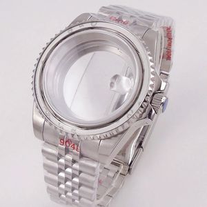 40mm Stainless Steel Waterproof <b>Seiko</b> Watch Case NH34NH35NH36NH72NH70NH38NH39 Movement Two Tone Silver <b>Gold</b> Crystal Jubilee - Product Image 2
