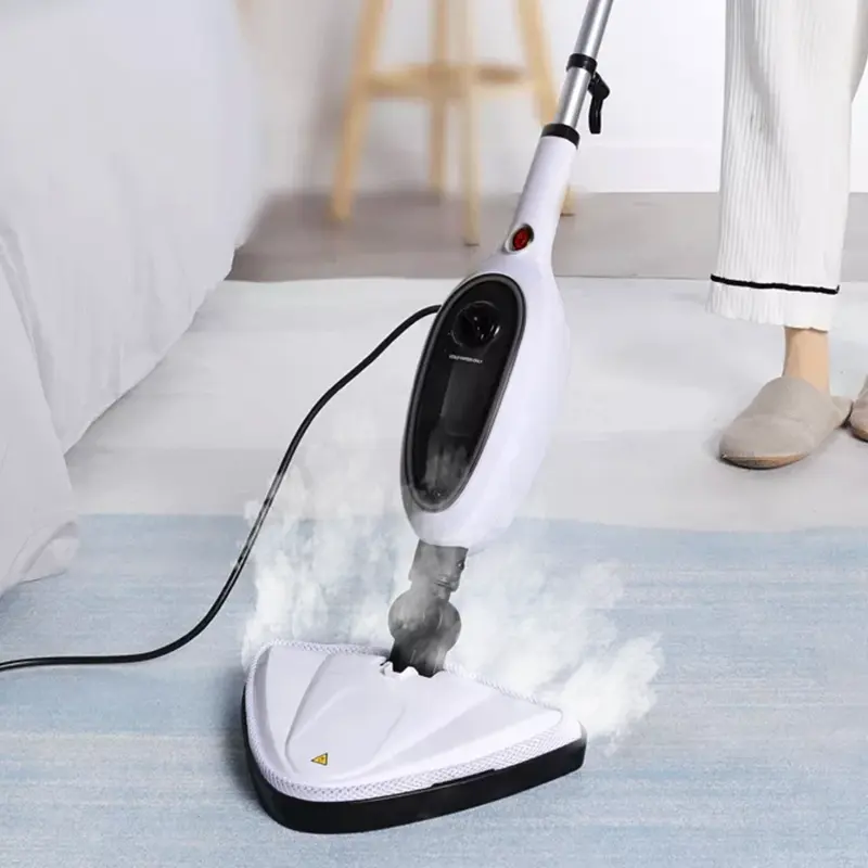 Suzhou multifunzione Mop a vapore portatile elettrico pulitore a vapore fabbrica all'ingrosso 12 in 1 OEM 220 per la pulizia del pavimento 1300w 280ml