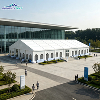 Tente de réception extérieure en PVC de qualité supérieure, personnalisable pour 500 à 1000 personnes, pour événements, mariages, expositions, simple couche
