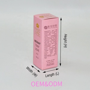 Tùy Chỉnh In Tráng Giấy Các Tông Cán Bóng Vàng Dập Nóng Mỹ Phẩm <span class=keywords><strong>Tuck</strong></span> Hộp Với Với Logo Vàng - Product Image 3