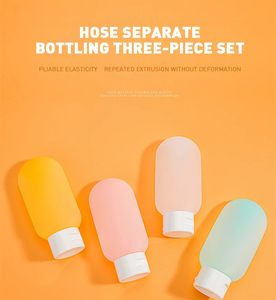 Wholesale Set of 3pcs Travel 60ML Refillable Cosmetic Containers <b>Mini</b> Squeeze <b>Bottles</b> for Toiletries Shampoo and Conditioner - Product Image 3
