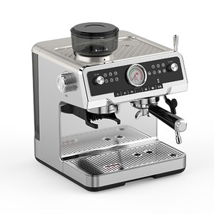 Cafetera Espresso Profesional HY con Molinillo, Manómetro, Semiautomática, para Baristas, Venta al por Mayor - Product Image 2