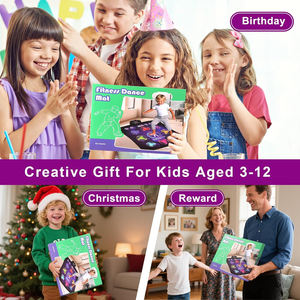 Tapete de Baile Musical para Niños <span class=keywords><strong>con</strong></span> 9 Modos de Juego, Dificultad Ajustable, Volumen y 8 Botones, para Interior y Exterior - Product Image 6