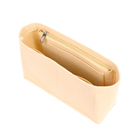 Mini sac organiseur pour maquillage, feutre rouge personnalisé à insertion, sac organisateur pour maquillage