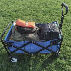 Cuerda elástica para almacenamiento de carritos de camping, nailon de 8mm, azul oscuro, 30cm, 60cm, 90cm, 120cm, uso en exteriores con cuatro ruedas - Product Image 1