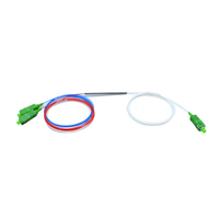 Divisor FBT 1x2 sin Conector, Monomodo 9/125 G657A, Acoplador PLC FBT de Producción, Divisor 1x2, Divisor FBT de Tubo de Acero