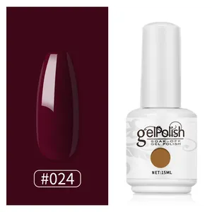 oem/0dm 15ml white open hole bottle nail polish glue Contact customer service to get free samples Solid color oil glue