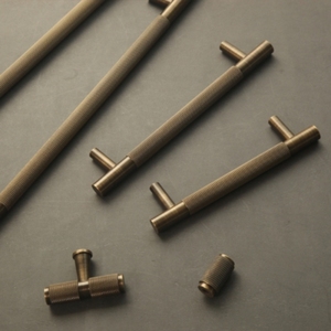 Retro Solid Bronze Brass Knurled Handle Pulls Cupboard Wardrobe Dresser Box Drawer Cabinet Knobs and Handles Furniture Hardware