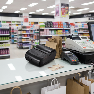 Mini USB para Taxi, Impresora Térmica de Recibos para Punto de Venta, Portátil, Android, con Soporte SDK, Código de Barras, 203DPI - Product Image 1