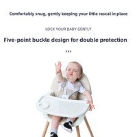 Chaise haute pour bébé et enfant, multifonctionnelle, pliable, portable, réglable, en plastique, chaise de table à manger