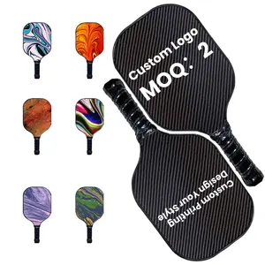 Portable Professional Thermoforme 16mm Paddles Racket Custom Paddles Set Carbon Fiber Pickleball Paddle