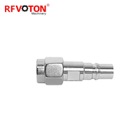Adaptateur Coaxial RF QMA Femelle vers SMA Mâle en Cuivre – Connecteur Coaxial RF en Stock – Fourniture Directe Usine
