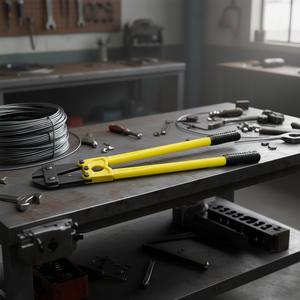 Coupe-boulons à poignées tubulaires, outil de coupe en acier robuste pour fils et câbles métalliques - Product Image 3