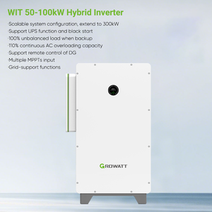 Inversor Híbrido Growatt WIT 50-100K-HU de Alto Voltaje, Potencia de Salida de 50kW, 63kW, 75kW, 100kW, Trifásico para Uso Doméstico Solar, en Stock - Product Image 4